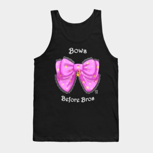 Bows Before Bros (pink variant) Tank Top